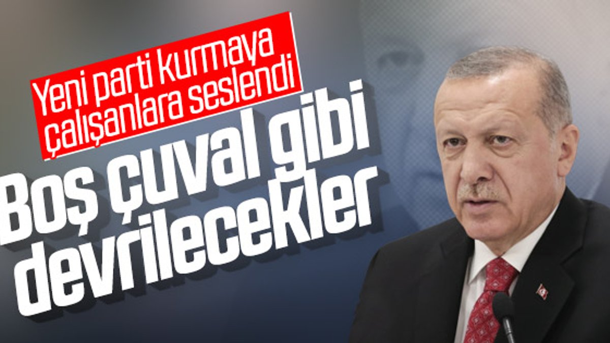 Erdoğan'dan AK Parti'den ayrılanlara sert eleştiri
