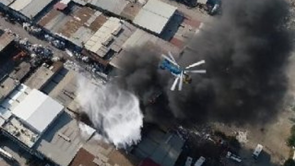 Adana'da metal sanayi sitesinde fabrika yangını