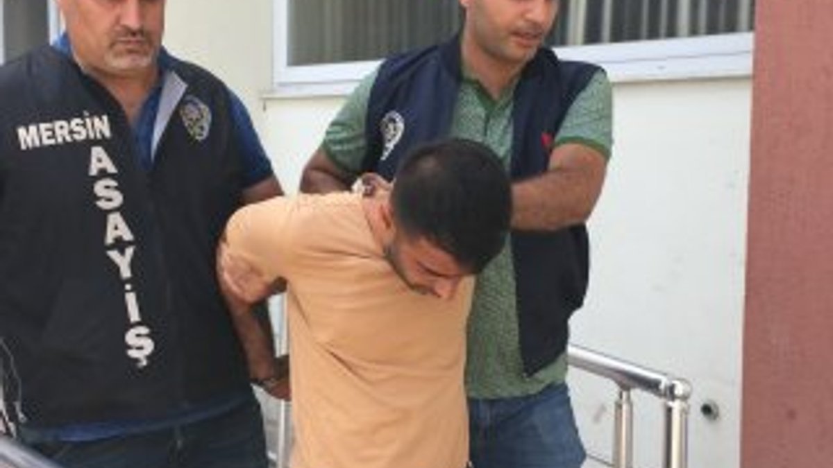 Mersin'de 'askıcı' hırsız kameralara yakalandı