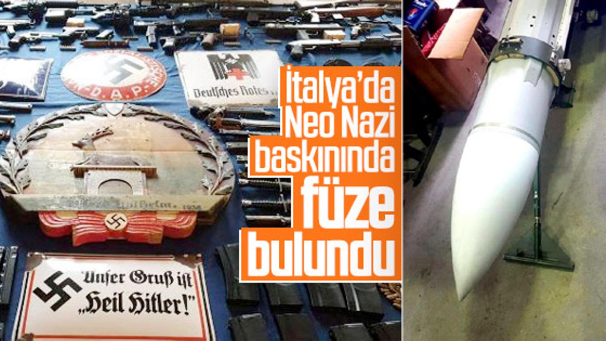 İtalya’daki Neo-Nazi operasyonunda polis füze buldu
