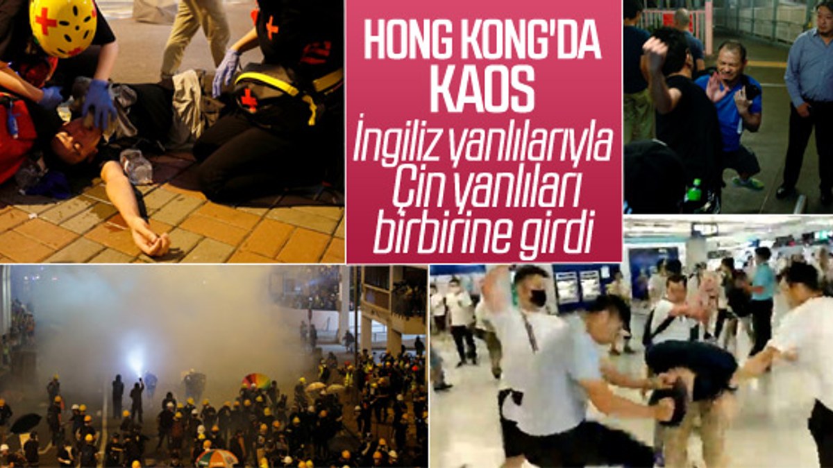 Hong Kong'da sokak çatışmaları