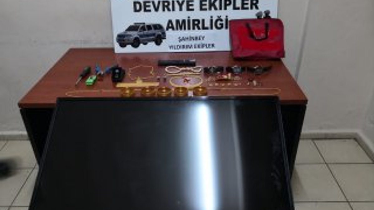Gaziantep'te hırsızlık yapan şahıs takside yakalandı