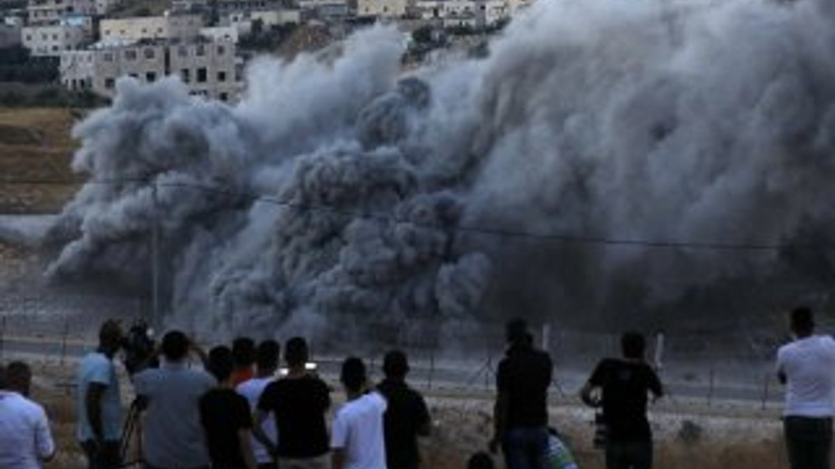 İsrail 9 katlı binayı havaya uçurdu