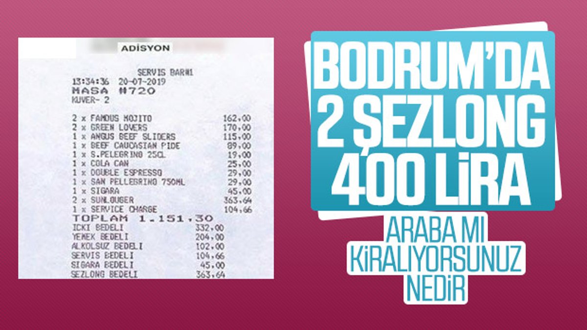 Bodrum'da şezlong kiralama fiyatları uçtu
