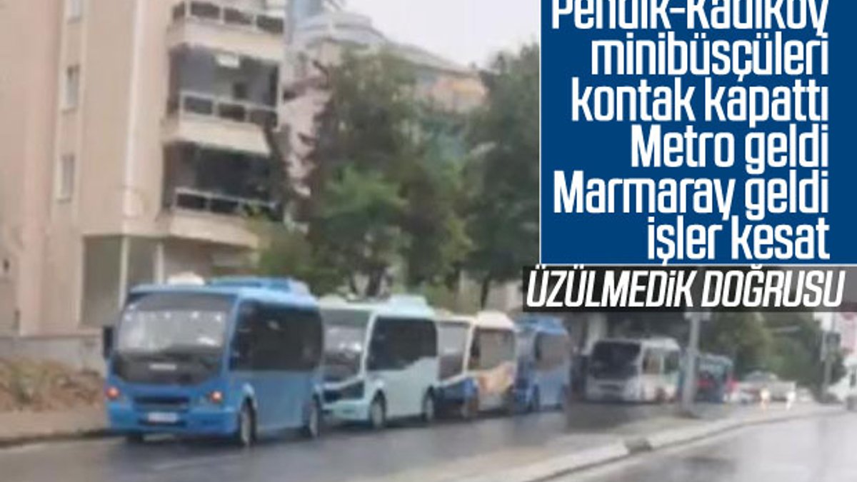 Kadıköy-Pendik minibüsleri kontak kapattı