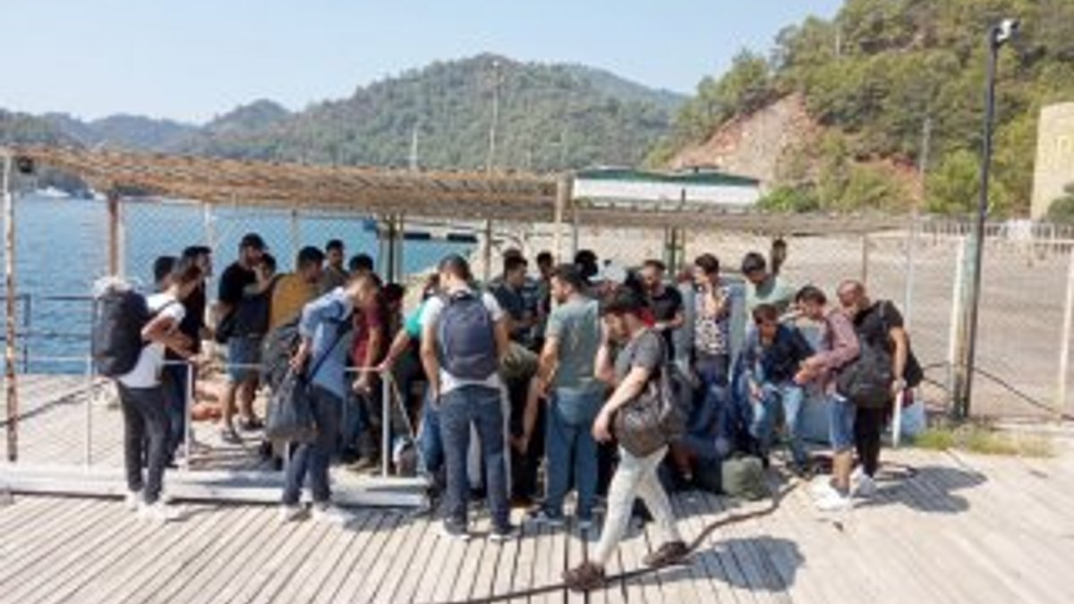 Dalaman açıklarında 27 kaçak göçmen yakalandı
