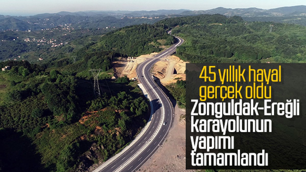 Zonguldak-Ereğli karayolunun inşaatı tamamlandı