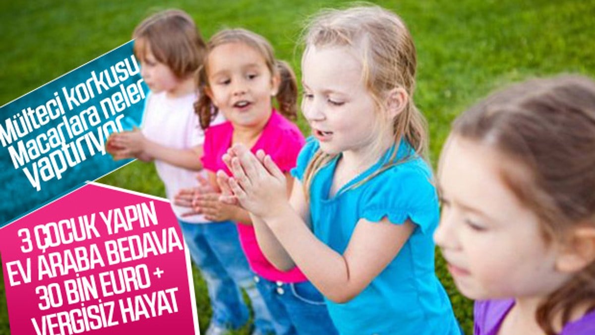Macaristan'dan 3 çocuk için teşvik çalışmaları