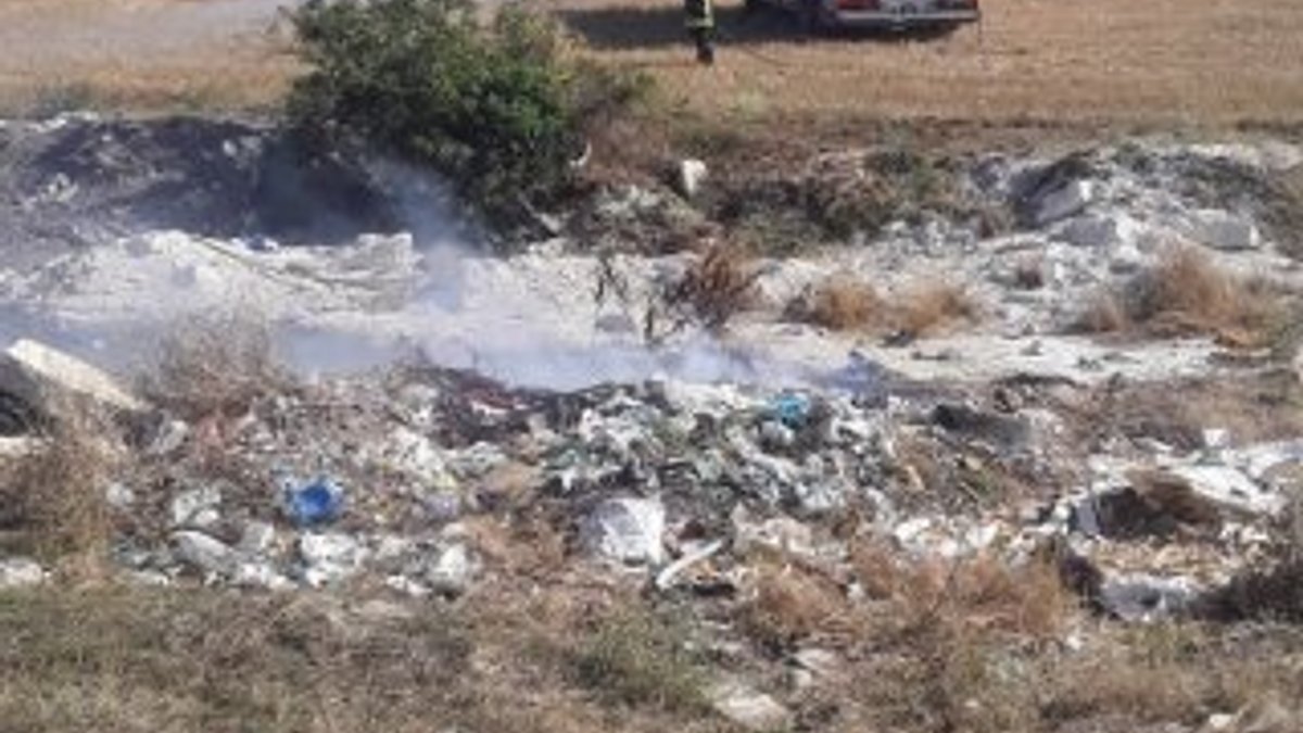 Kastamonu'da çöplükte yangın