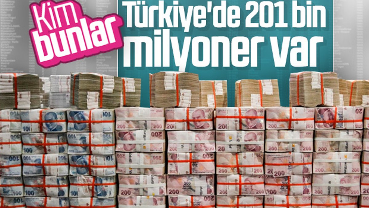 Türkiye'de 201 bin 176 milyoner var