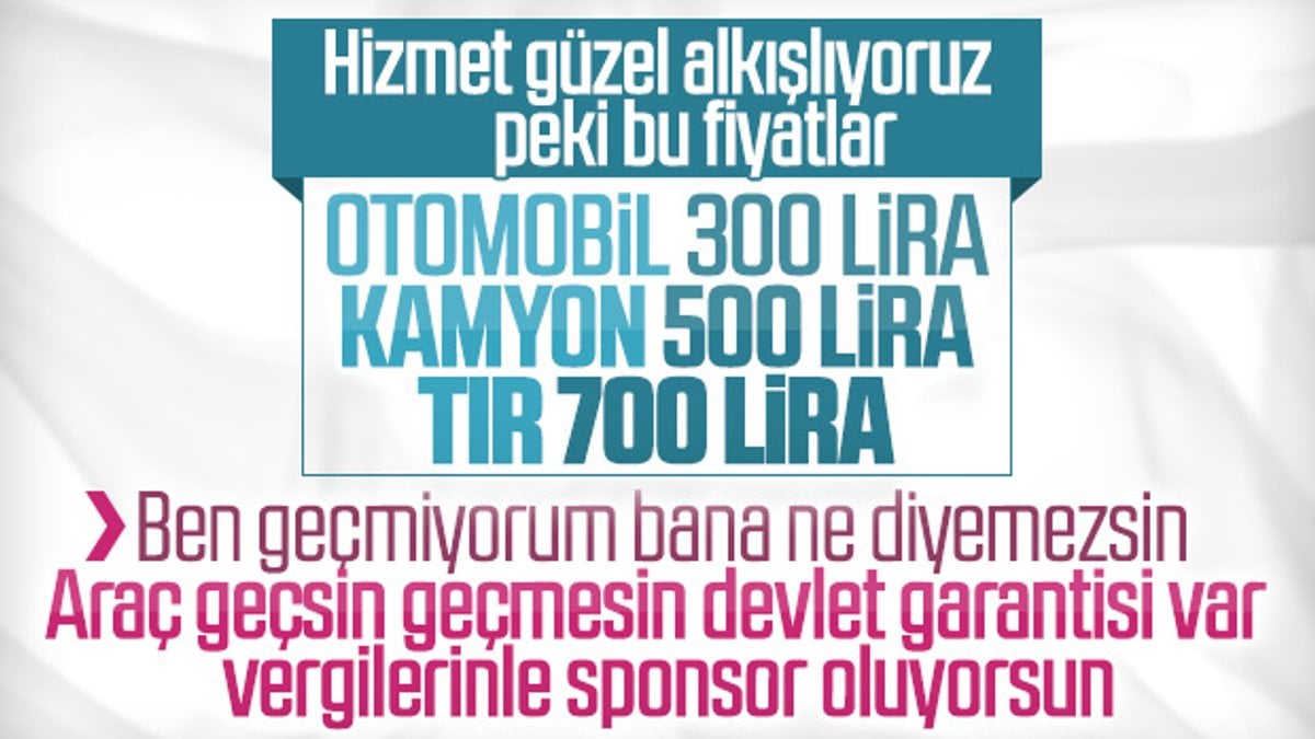 İstanbul-İzmir Otoyolu ücretleri