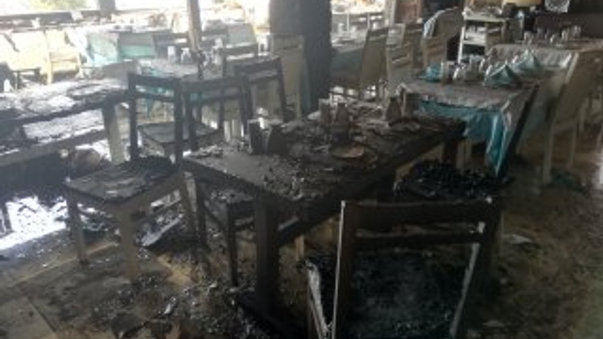 İstanbul'da çalıştığı restoranı ateşe verdi