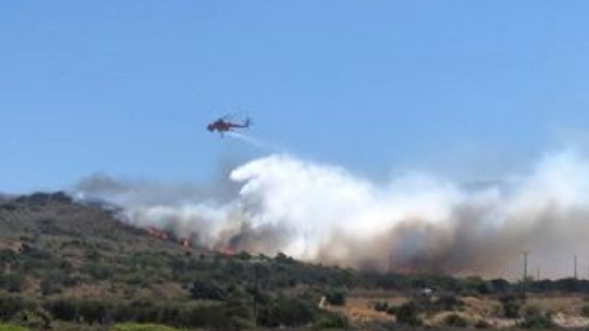 Yunanistan'daki yangın sürüyor