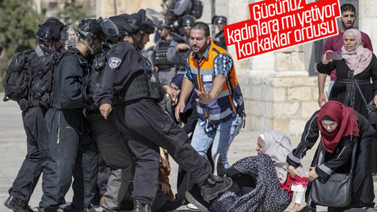 İsrail polisi Filistinli kadınlara saldırdı