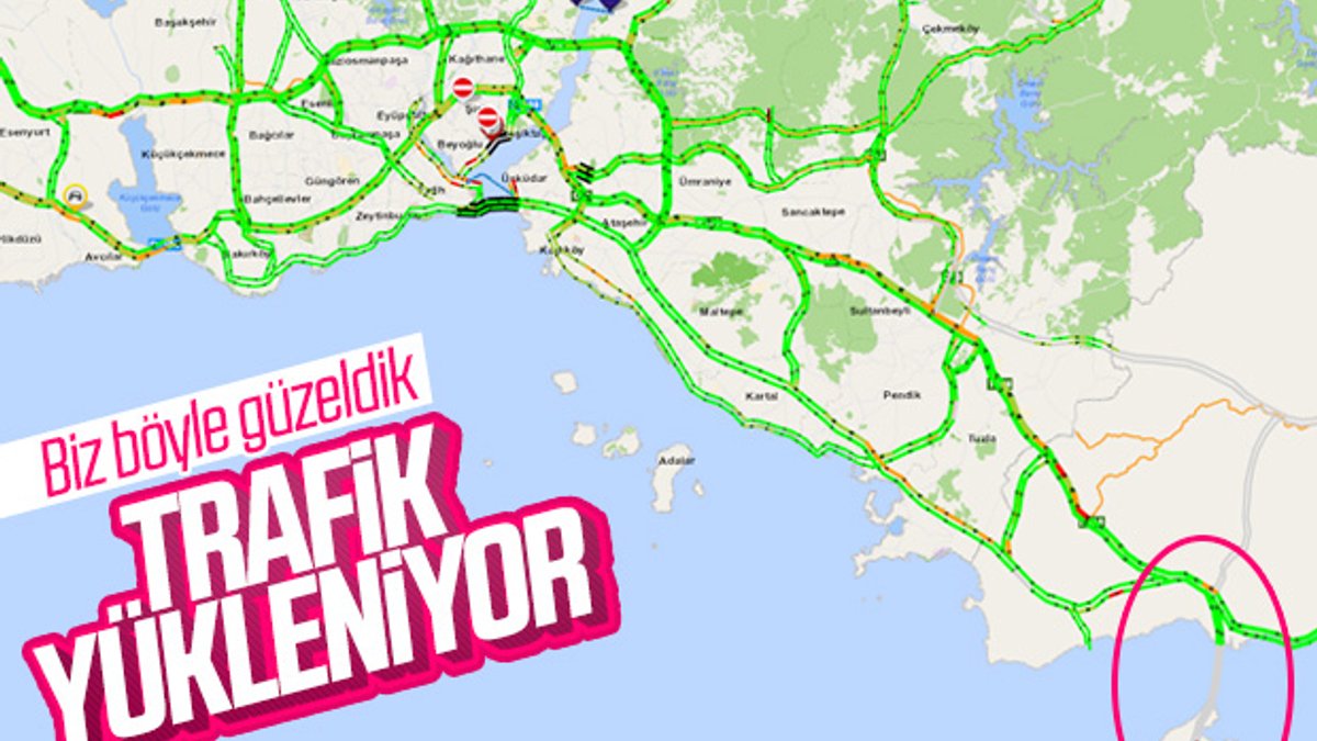 İstanbul'a dönüş trafiği