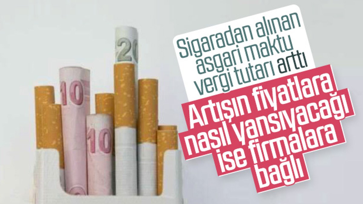 Asgari maktu vergi tutarı sigarada arttı