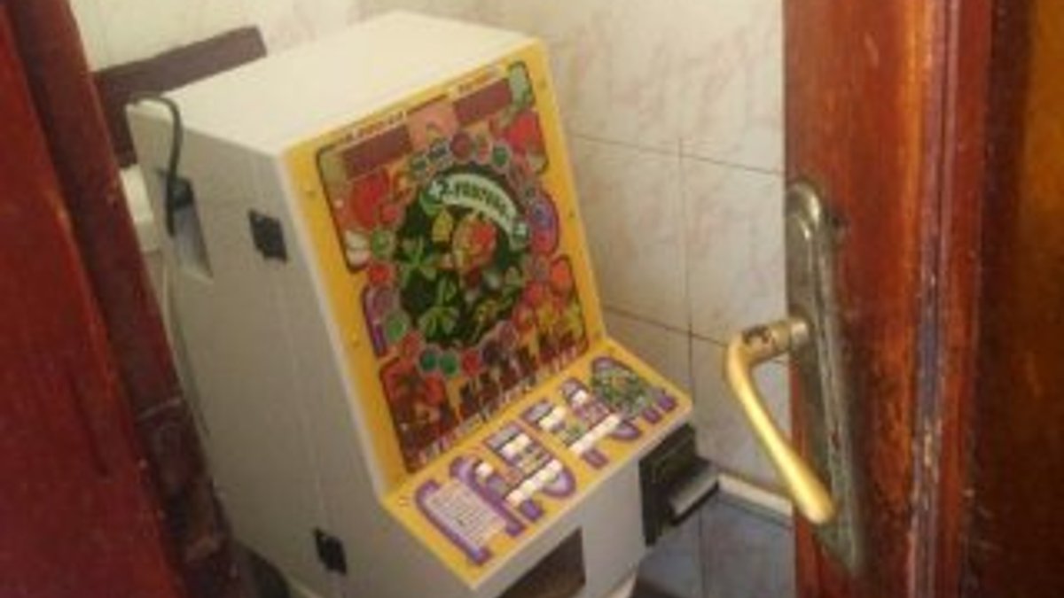 Edirne'deki kahvenin tuvaletinde kumar makinesi çıktı