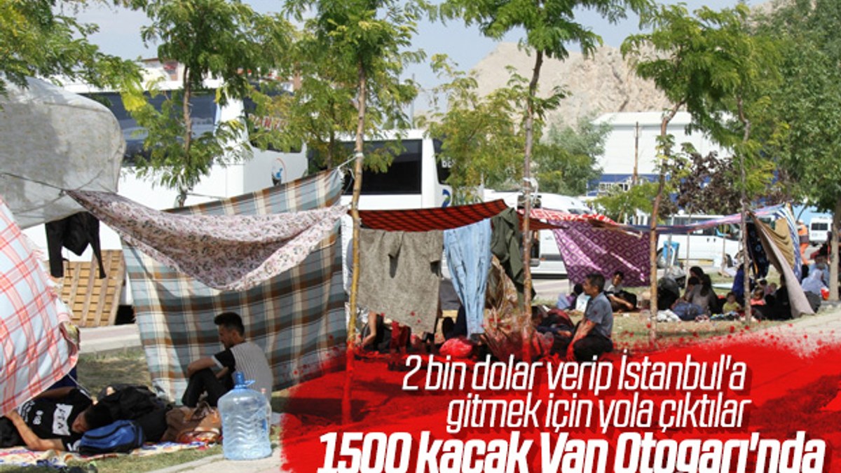 Türkiye'ye kaçak gelenler Van Otogarı'nda yaşıyor