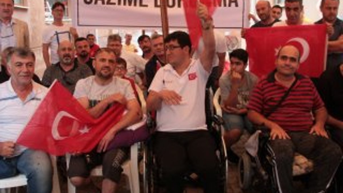 Bursa'da darbedilen gaziye destek ziyareti
