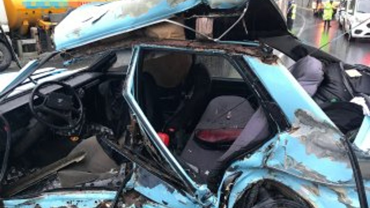 Maslak'ta feci kaza: 4 yaralı
