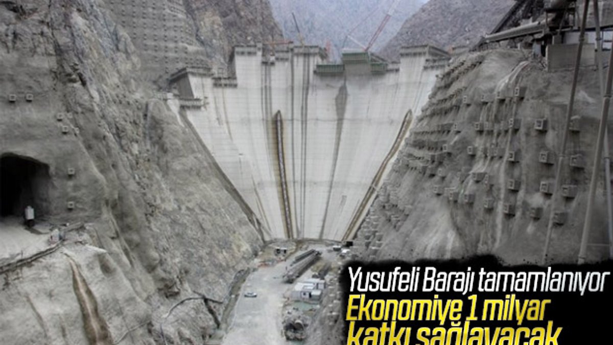 Yusufeli Barajı'nın yüzde 70'i tamamlandı