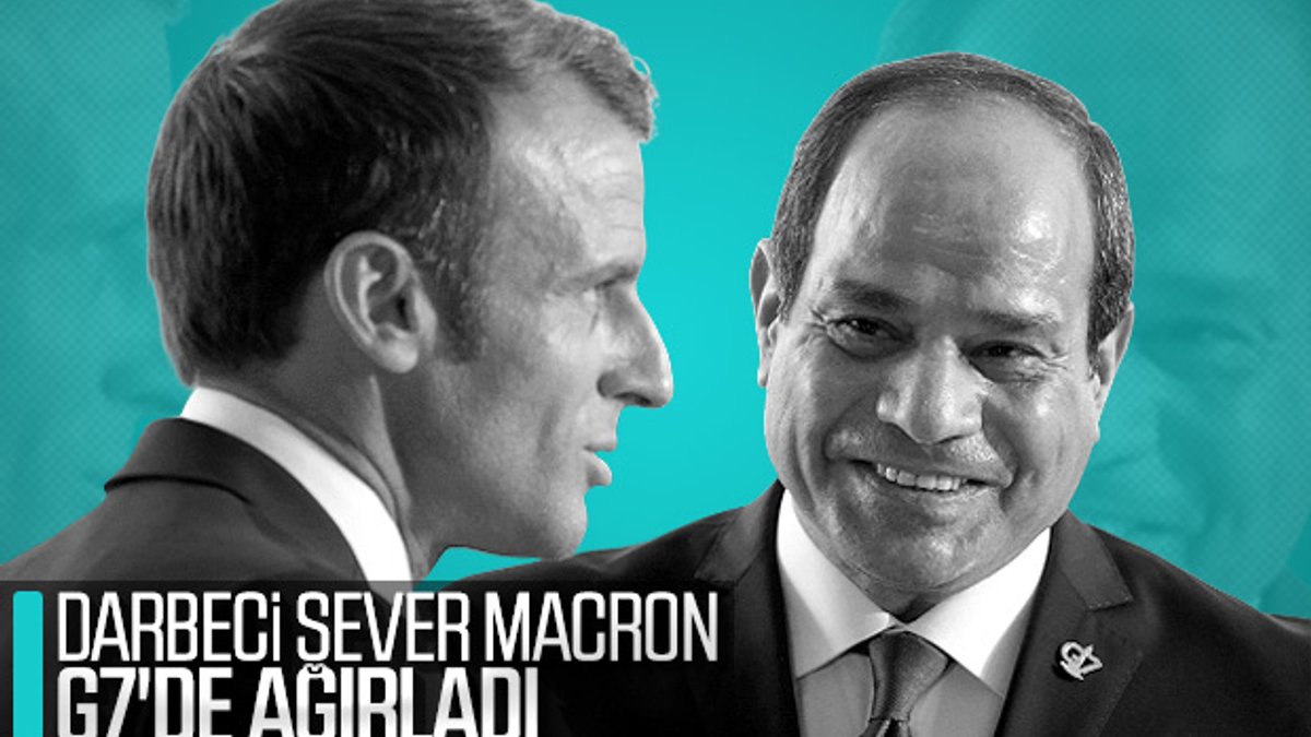 Macron, darbeci Sisi'yi ağırladı