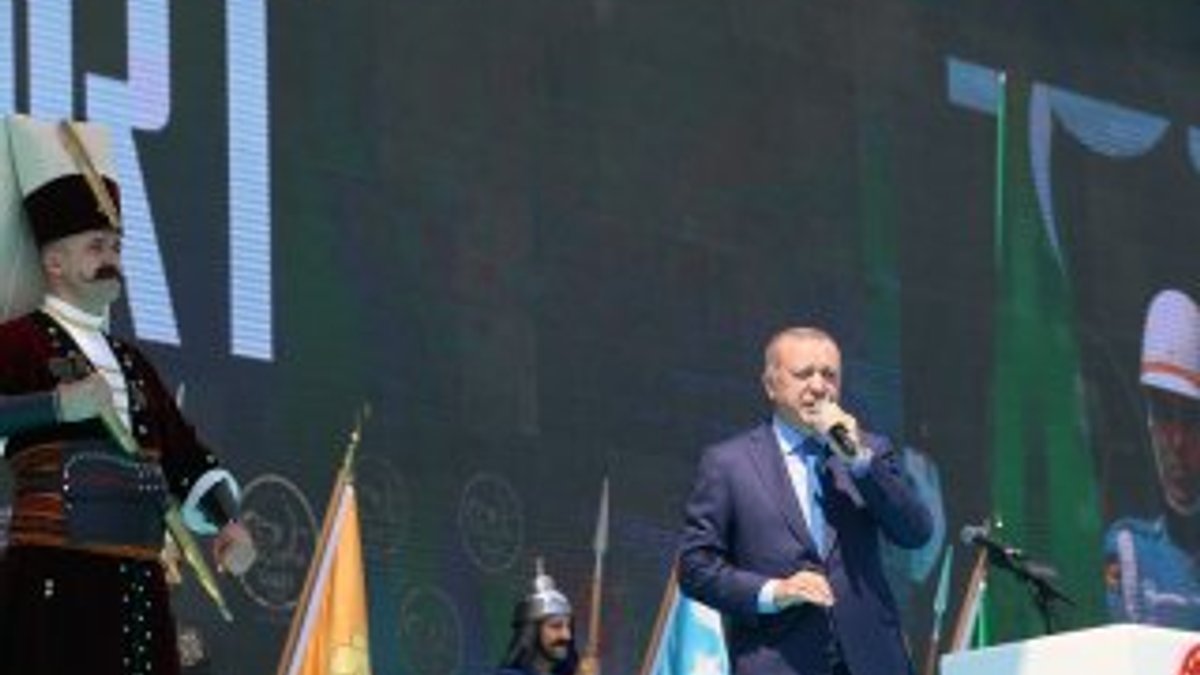 Erdoğan, Malazgirt Zaferi kutlamalarına katıldı