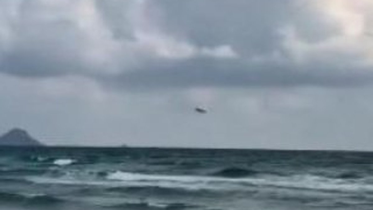 İspanya’da savaş uçağının denize düşme anı kamerada