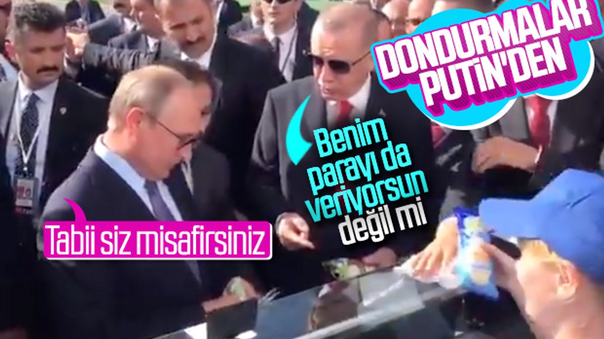 Putin'den Erdoğan'a dondurma ikramı