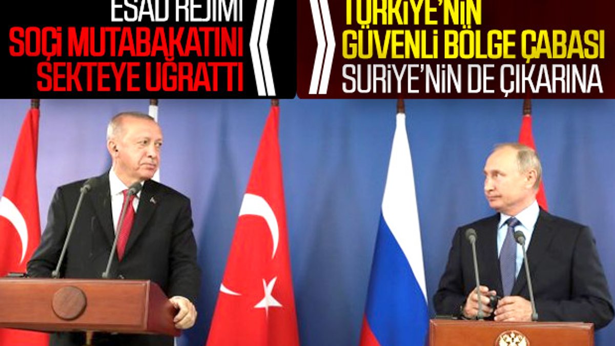 Cumhurbaşkanı Erdoğan ile Putin'in ortak açıklaması