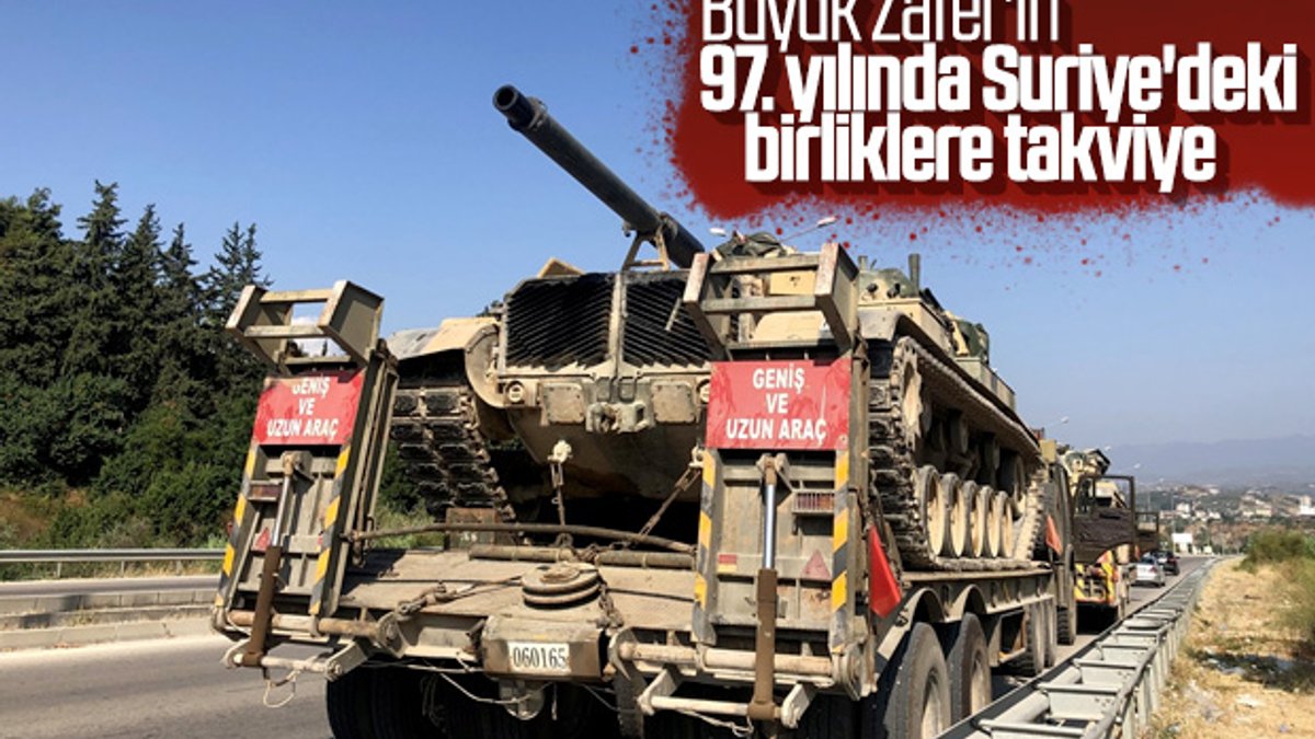 Suriye sınırına tank takviyesi yapıldı