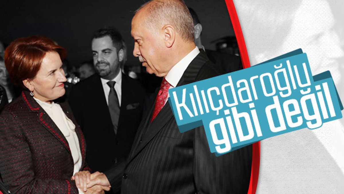 Meral Akşener, Cumhurbaşkanı Erdoğan'la tokalaştı