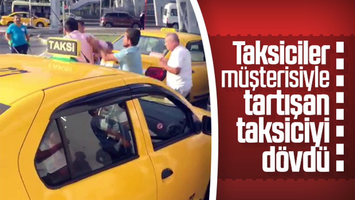 İstanbul'da taksiciler taksiciye saldırdı