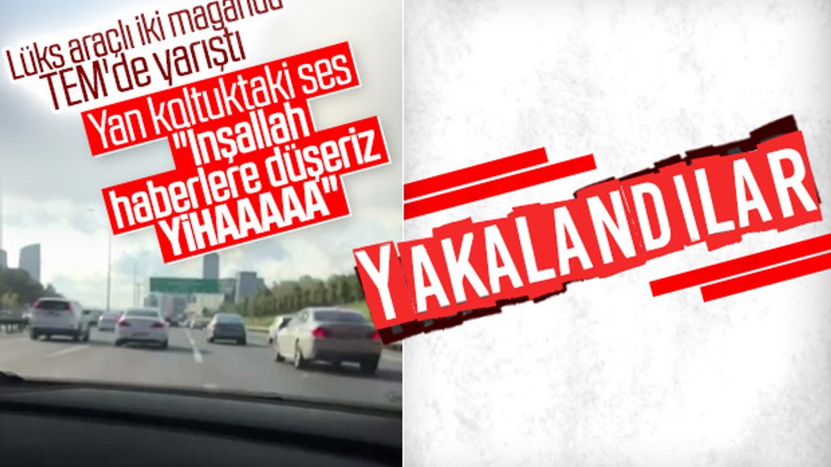 İstanbul'da lüks otomobilli iki maganda kamerada