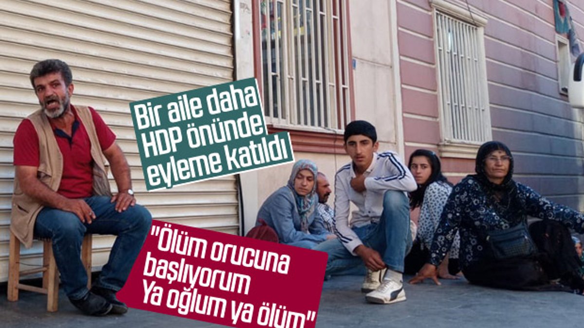 HDP önünde eylem yapan aile sayısı 4'e yükseldi