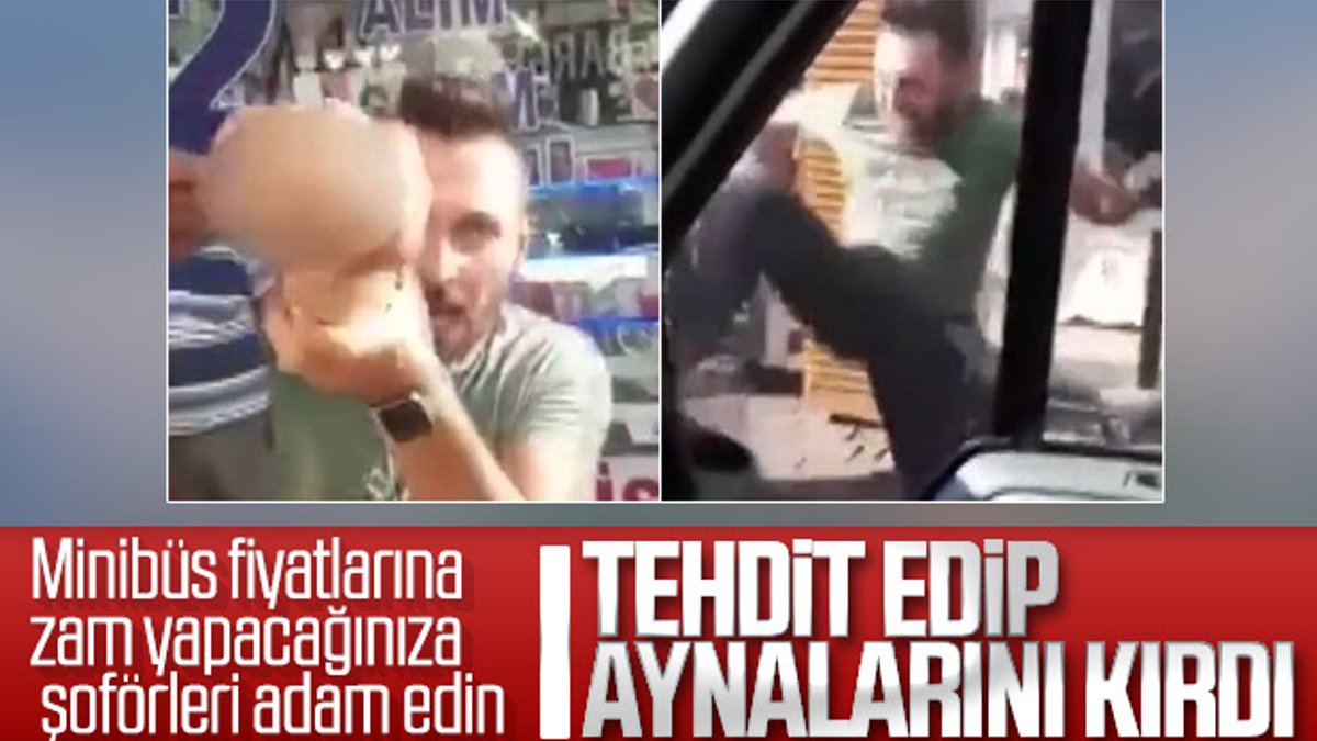 Kadıköy’de minibüs şoförü ortalığı birbirine kattı