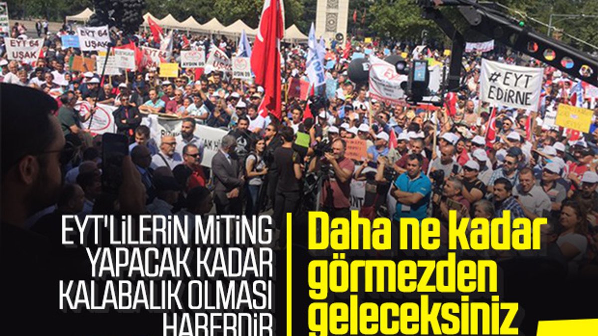 EYT'liler Ankara'da miting düzenledi