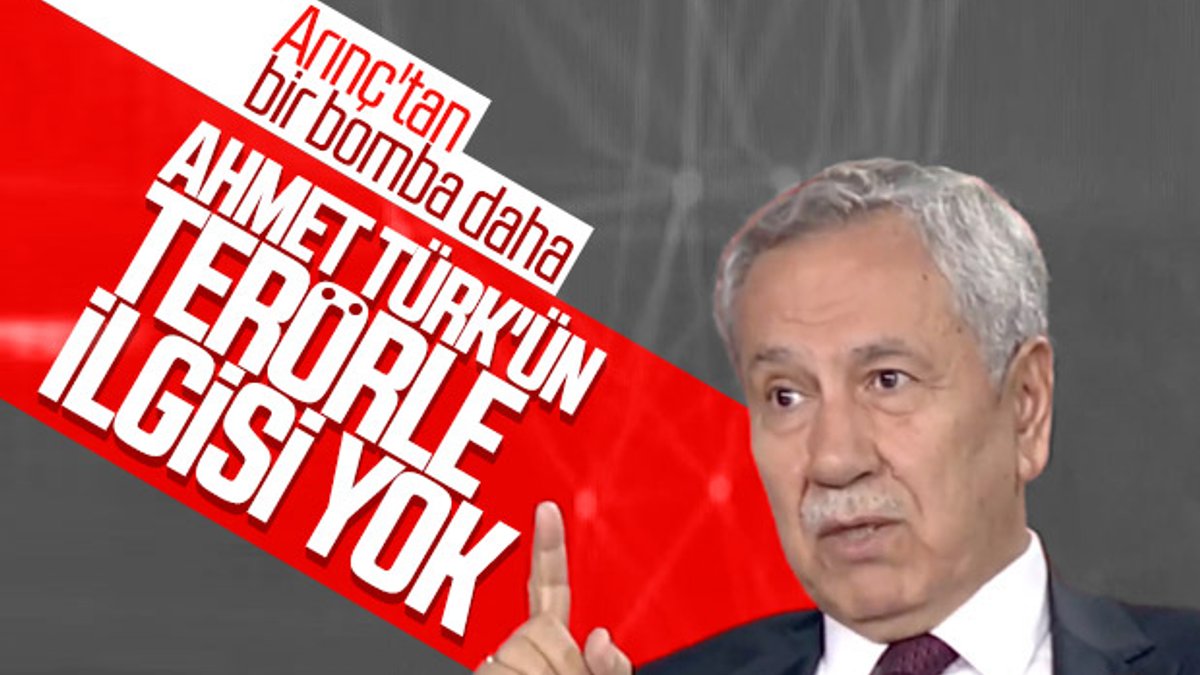 Bülent Arınç: Ahmet Türk'ün terörle ilgisi yoktur