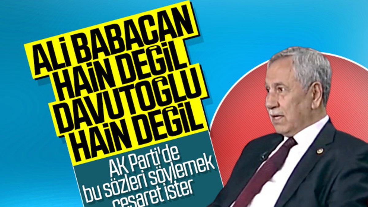 Davutoğlu ile Babacan'ın çalışmaları Arınç'a soruldu
