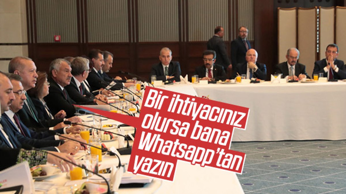 Erdoğan, belediye başkanları ile Whatsapp grubu kurdu