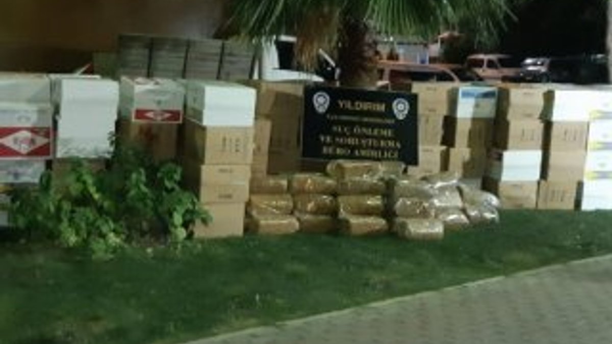 Gazetelerle kaplı depoda 240 kilo kaçak tütün bulundu