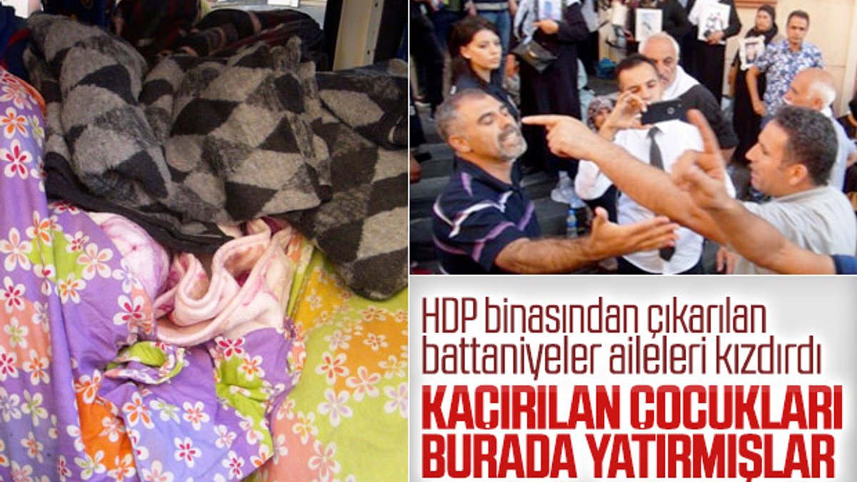 HDP il binası önünde battaniye gerginliği