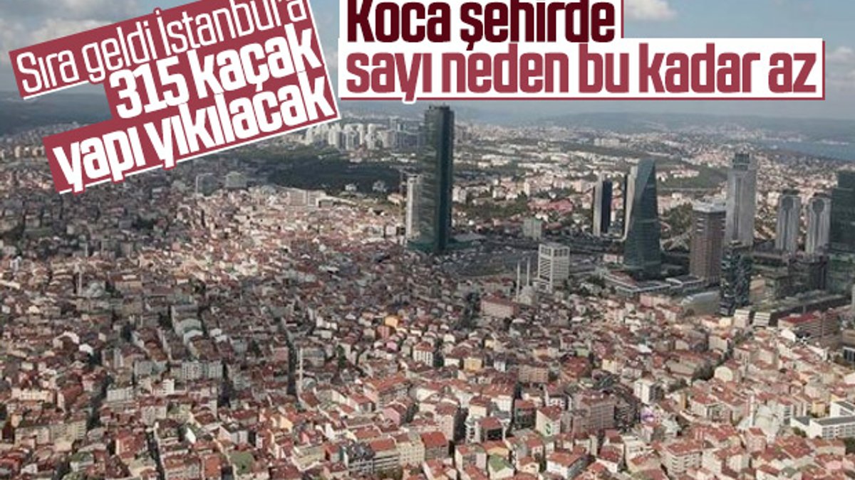İstanbul'da da kaçak yapıların yıkımı başladı