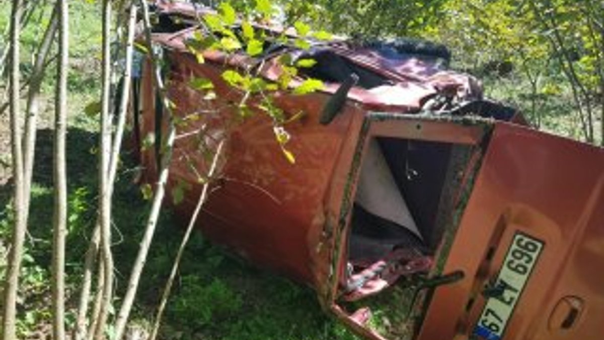 Zonguldak'ta araç 60 metreden dereye yuvarlandı: 1 ölü