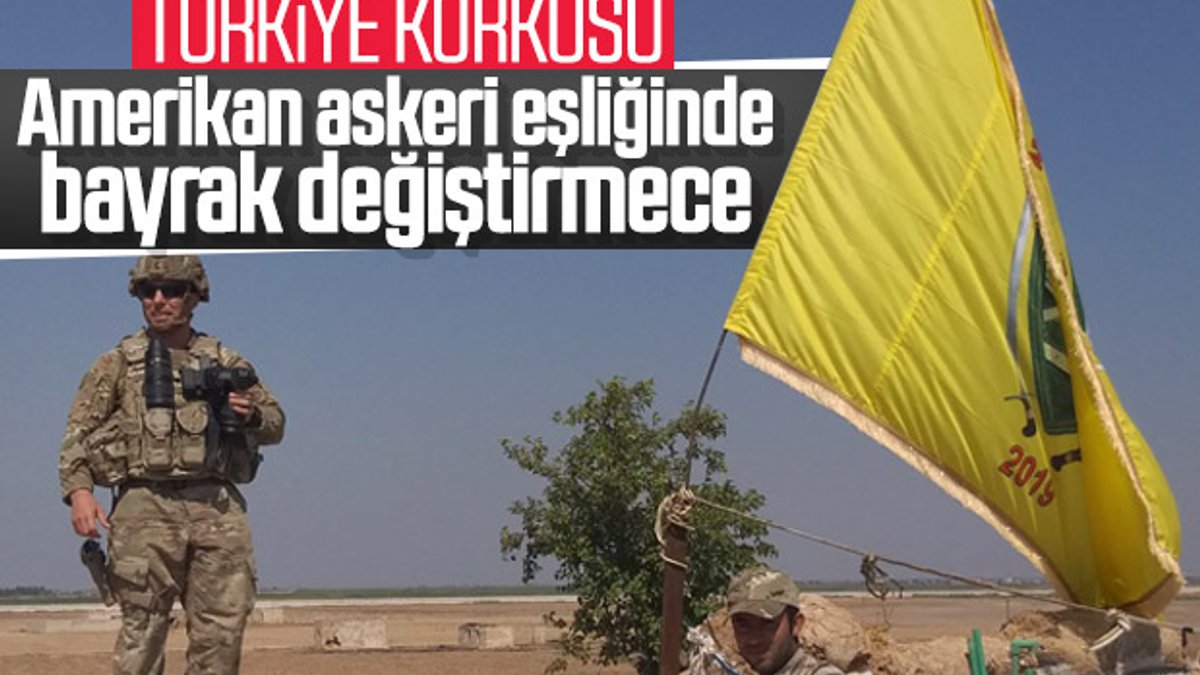 YPG, Türkiye korkusuyla bayrak değiştirdi