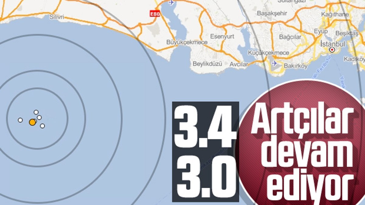 İstanbul'da artçı depremler