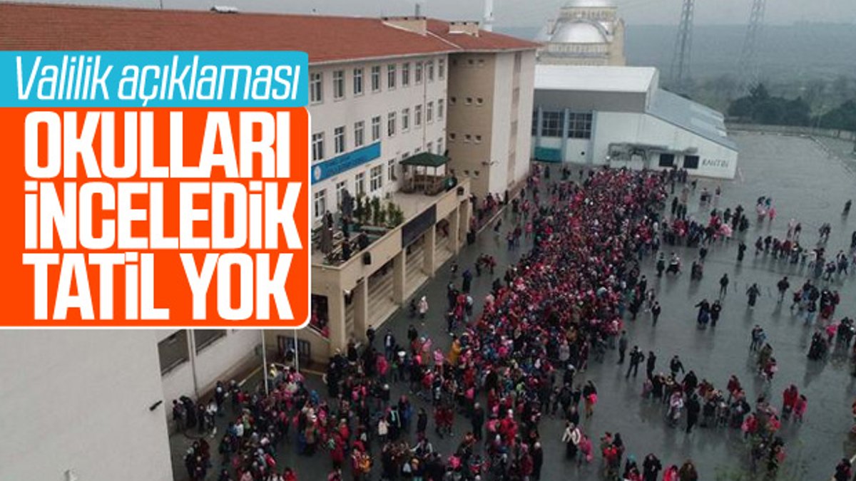 İstanbul'da yarın okullar tatil edilmedi