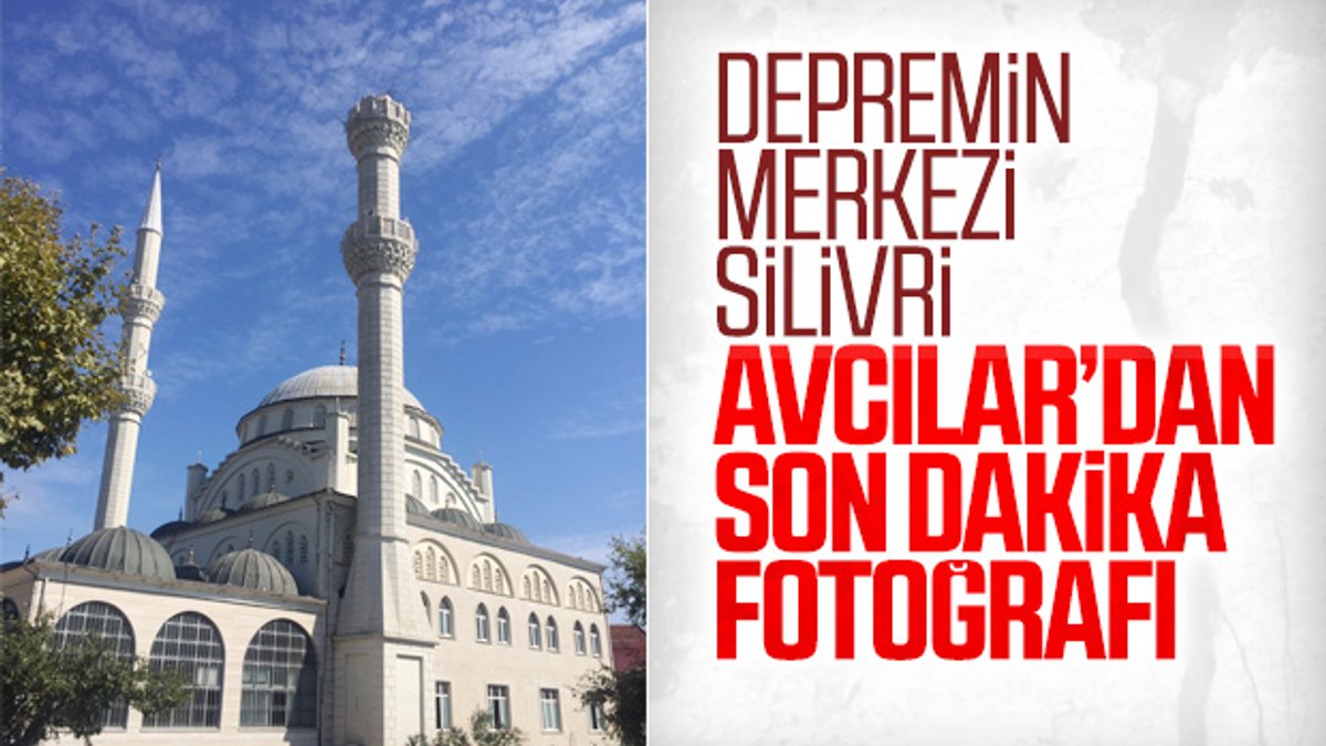 İstanbul'daki depremde Avcılar'da minare yıkıldı