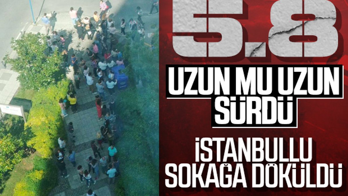 İstanbullular deprem sonrası sokağa çıktı