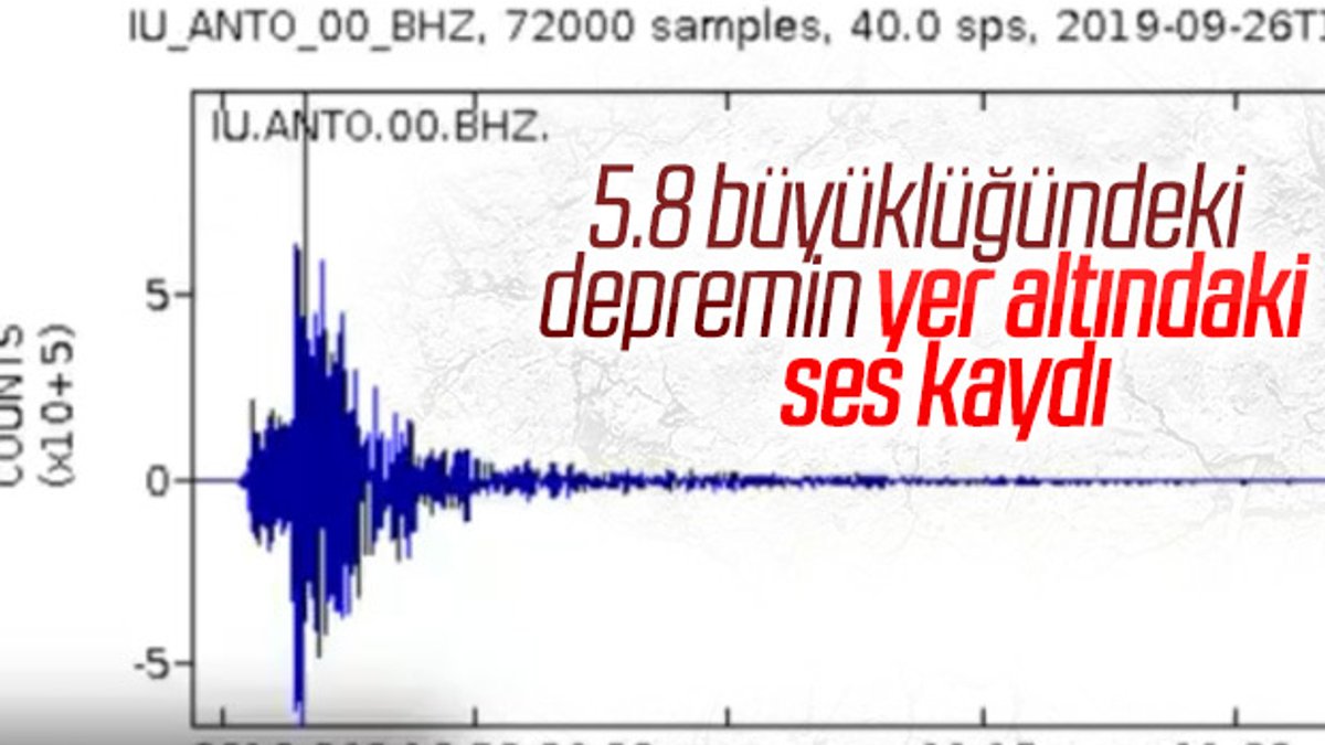 İstanbul depreminin sesi kaydedildi